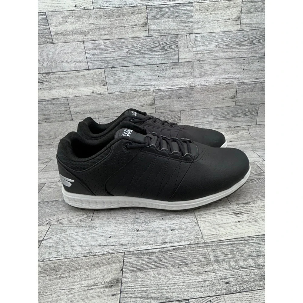Skechers Go Golf 54545EWW Mens 9‎ Black White Spikeless Athletic Golf Shoes EWW